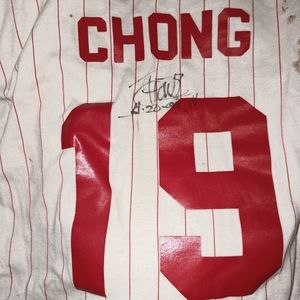 AUTOGRAPHED CHONG SHIRT FROM CHEECH AND CHONG